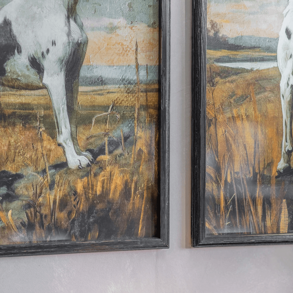 Moreton Set of 2 Pointer Dog Framed Prints, Multi