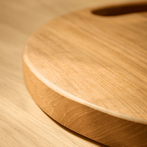 Image showing the Teak Round Chopping Board, Brown product.