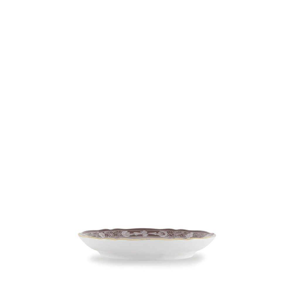 Oriente Italiano Coffee Saucer, Castagna