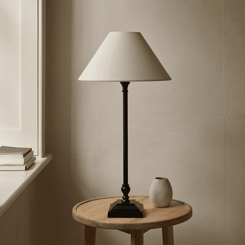 Image showing the Portable Harris Lamp with Shade, Natural product.