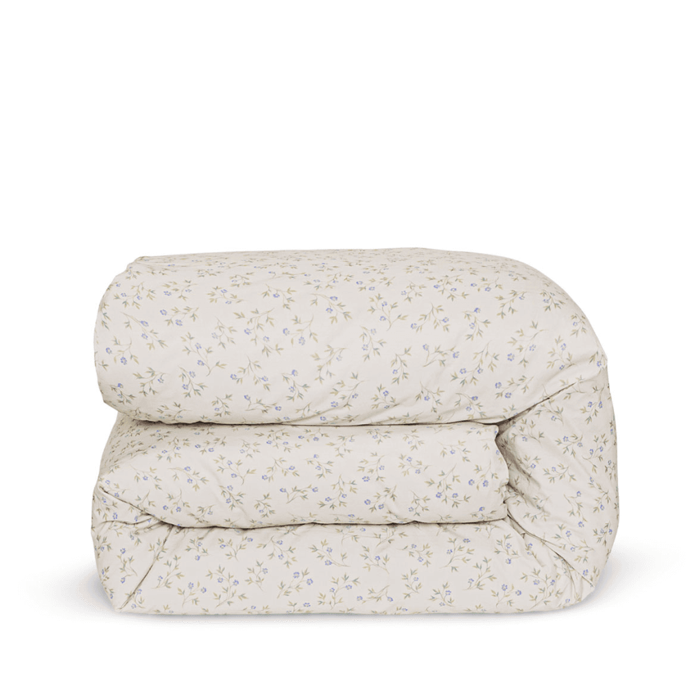 Floral Cotton Duvet Cover, Sprig