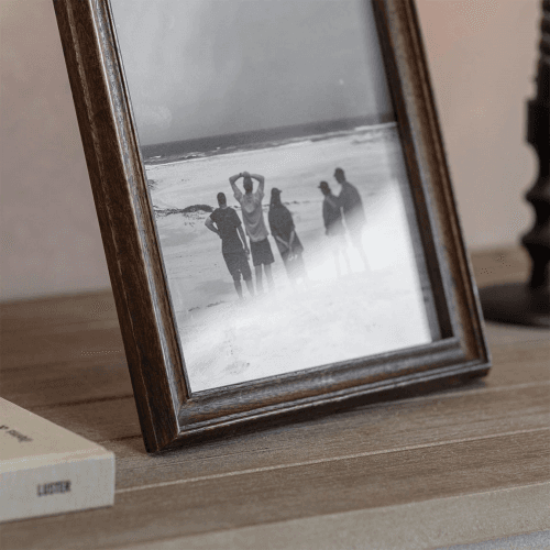 Image showing the Bramley Wooden Photo Frame, Dark Mango Wood product.