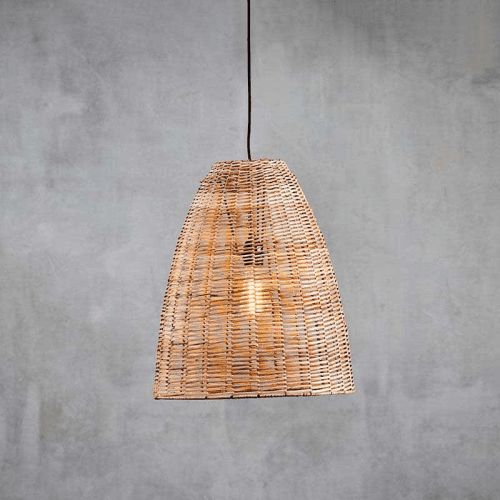 Image showing the Noko Wicker Pendant, Natural product.