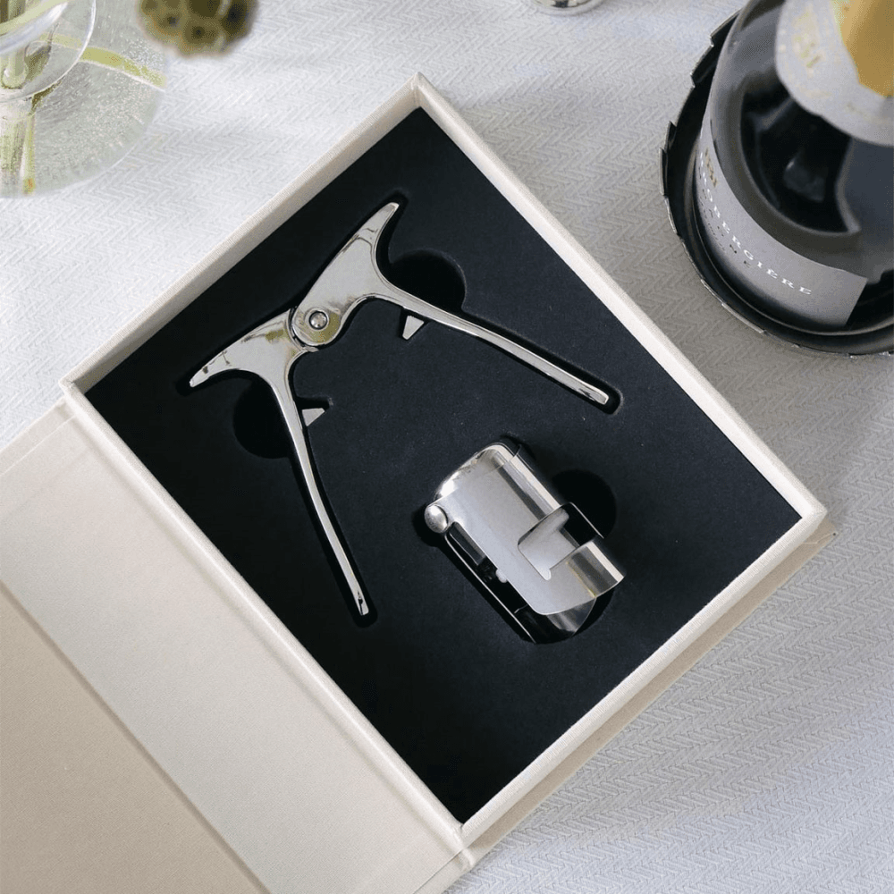 The Essentials Champagne Tools, Beige/Orange