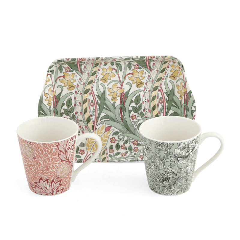 Morris & Co Mug & Tray Set, Multi