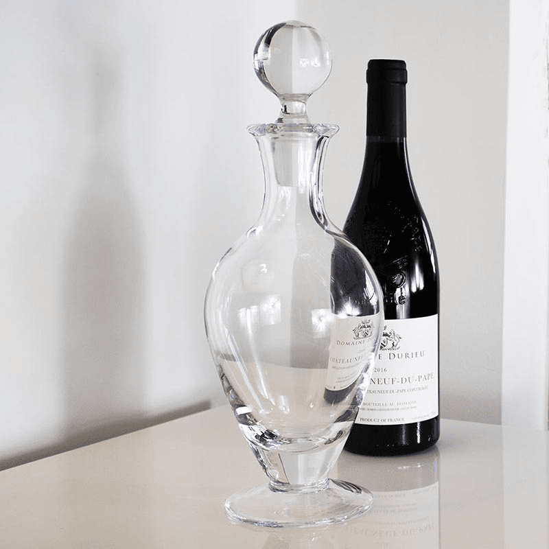 Classic Footed Wine Decanter, Clear