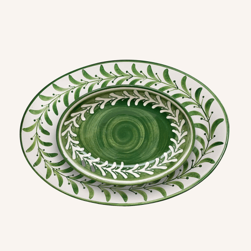 Image showing the Helecho Set of 2 Trays, Fern Green product.