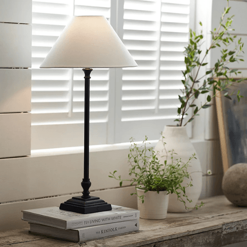 Image showing the Portable Harris Lamp with Shade, Natural product.