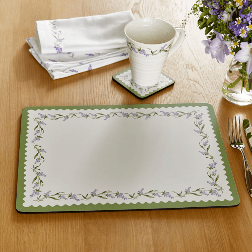 Image showing the Lavandula Set of 4 Placemats, White product.