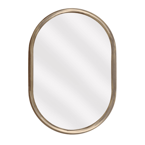 Image showing the Novello Wall Mirror, Antique Brass Finish product.
