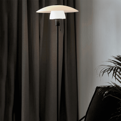 Image showing the Verona Floor Lamp, Opal White product.