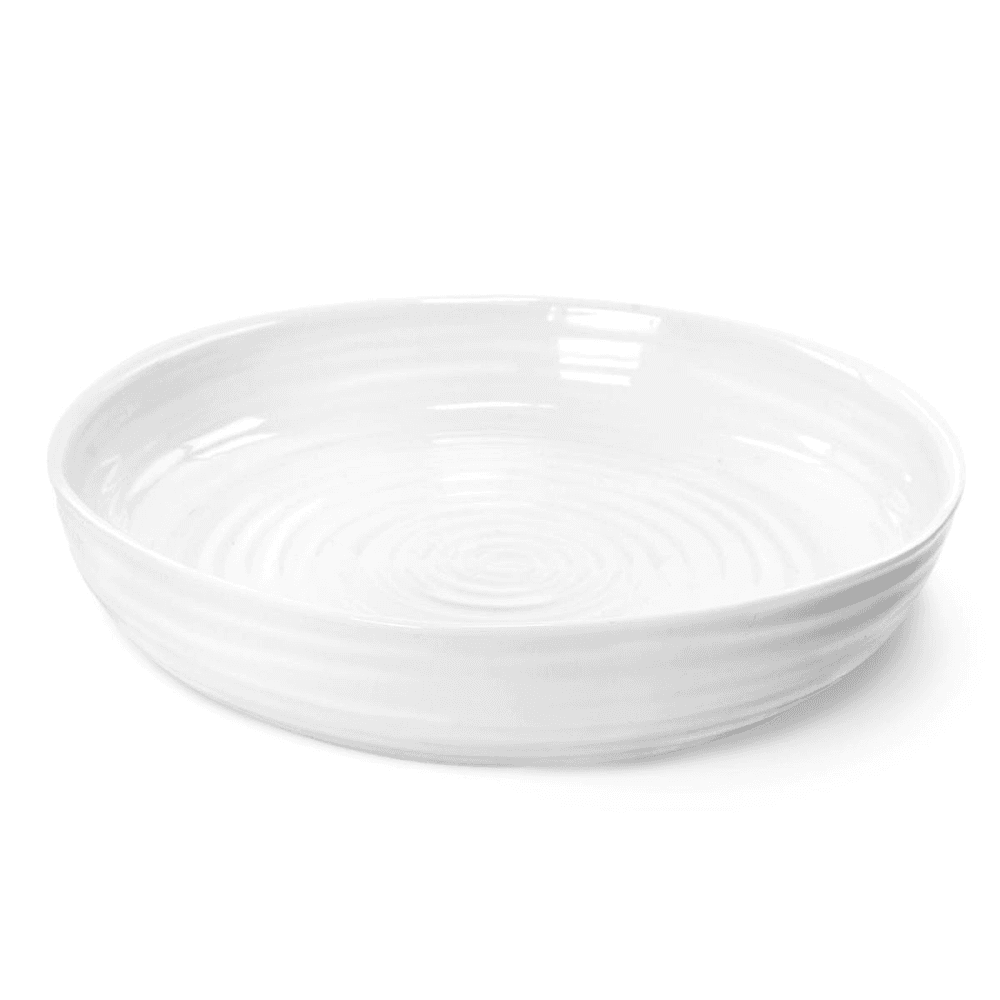 Ceramics Round roasting dish, White