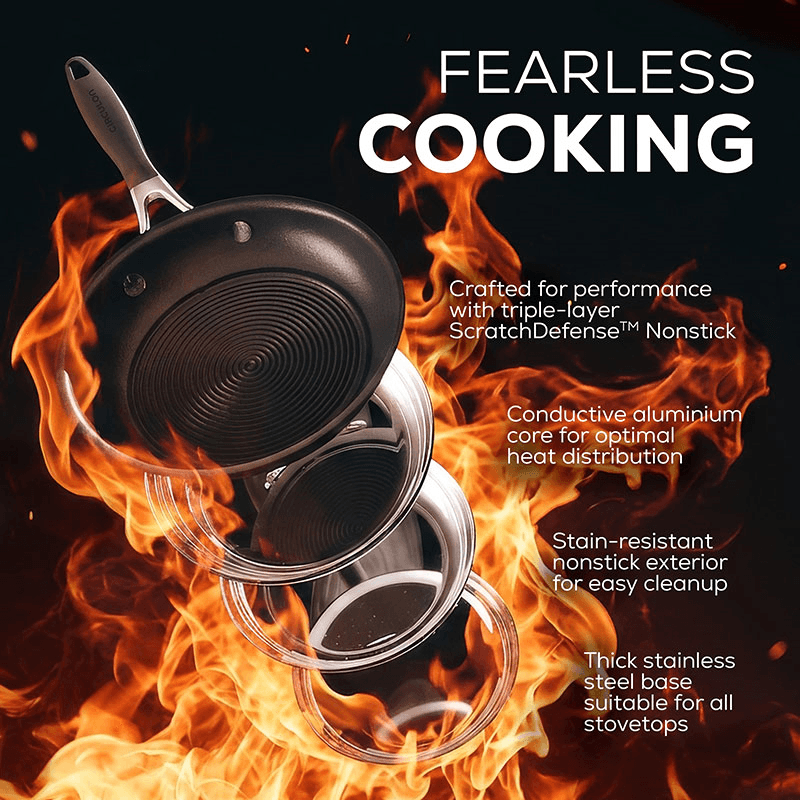 A1 Scratch Defence Chef's Pan, Grey