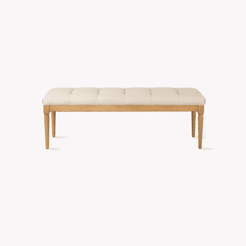 Image showing the Aldwyn Buttoned Bench, Natural product.