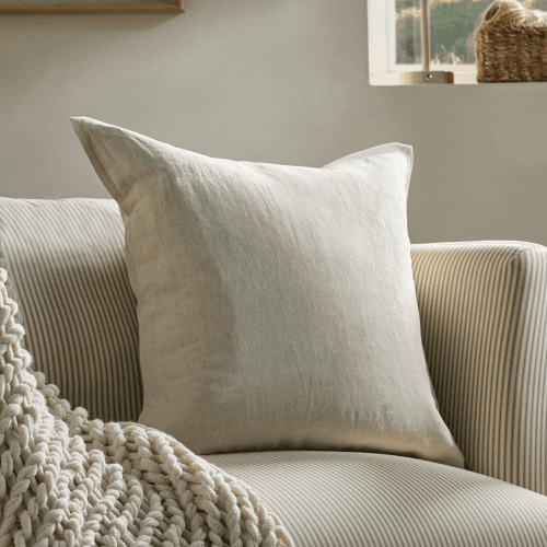 Image showing the Cotton Linen Cushion Cover, Natural product.