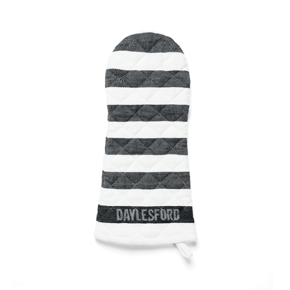 Stripe Oven Glove, Black & White