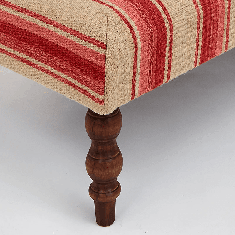 Tasha's Stripe Ottoman