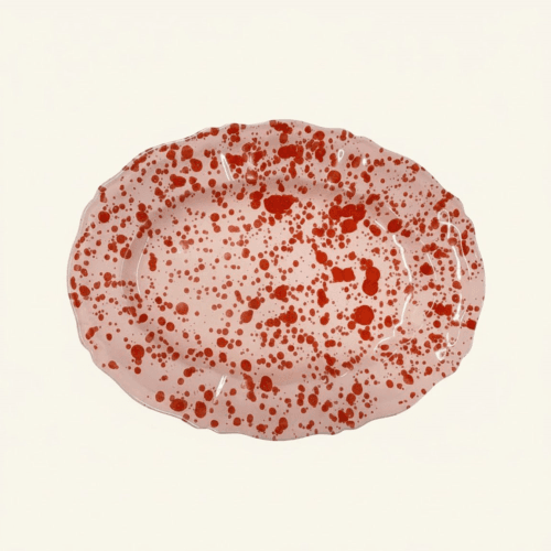 Image showing the Italian Splatterware Oval Serving Platter product.