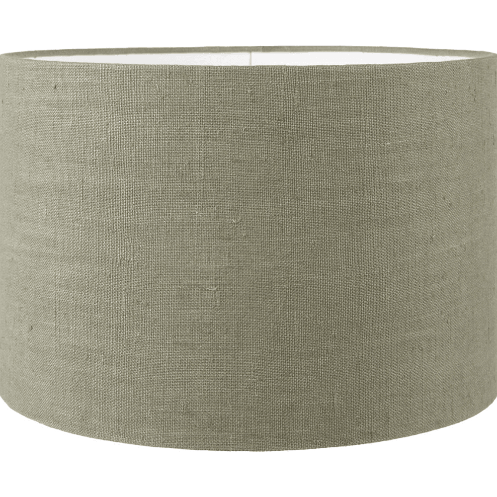 Esha Conical Wood Table Lamp & Rouen Cylinder Lampshade