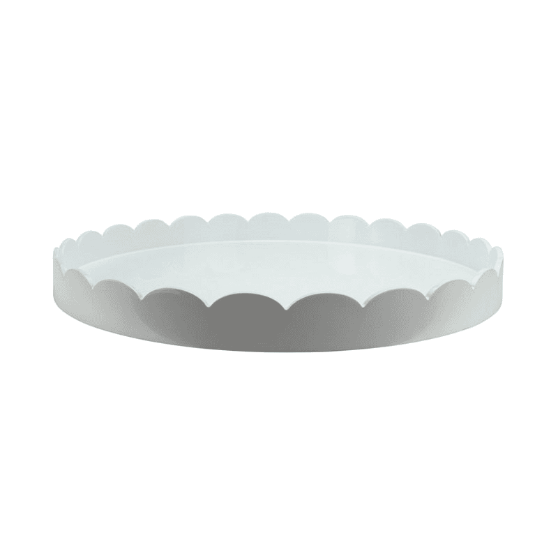Lacquered Round Scallop Tray