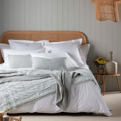 Image showing the Petworth Cotton Housewife Pillowcase, White product.