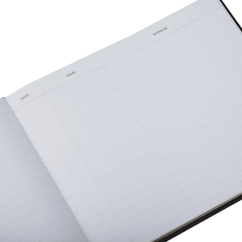 Traditional Plain Page Visitors Book
