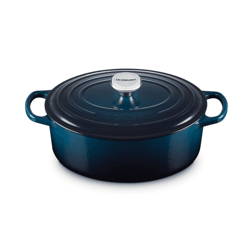 Image showing the Signature Cast Iron Oval Casserole, D29cm, Nuit product.