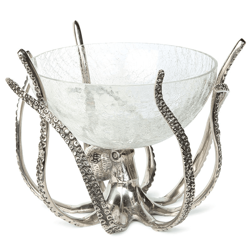 Octopus Stand and Glass Bowl