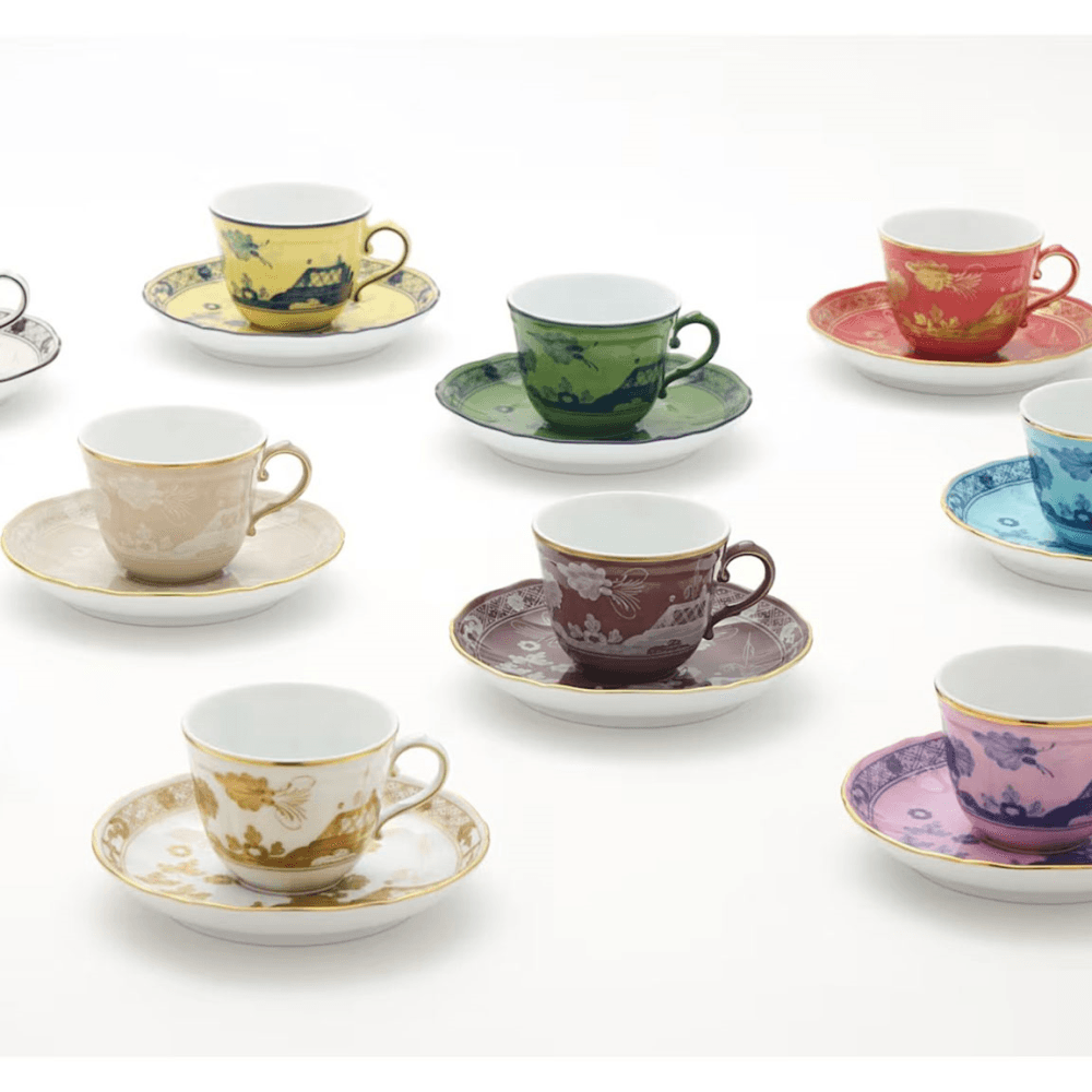 Oriente Italiano Coffee Saucer, Castagna