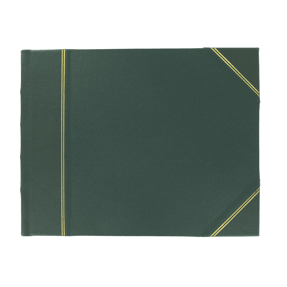 Original Landscape Lined Visitors Book, Green