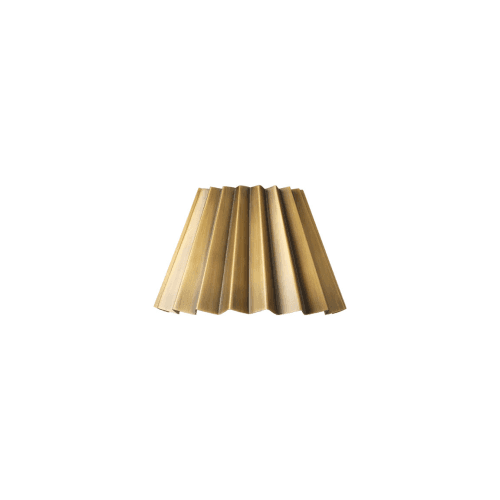 Image showing the Mini Pleated Lampshade, D15 cm, Brass product.