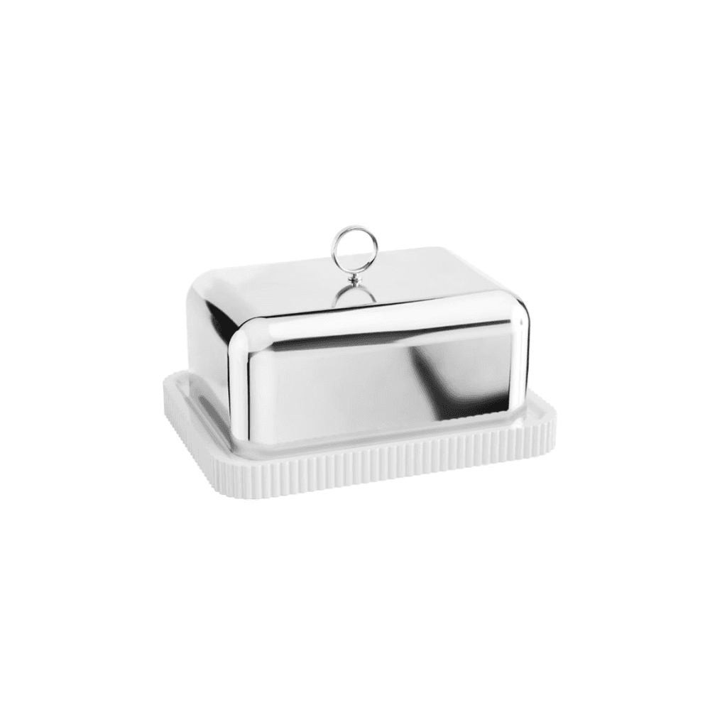 Bernadotte Butter Dish, Silver
