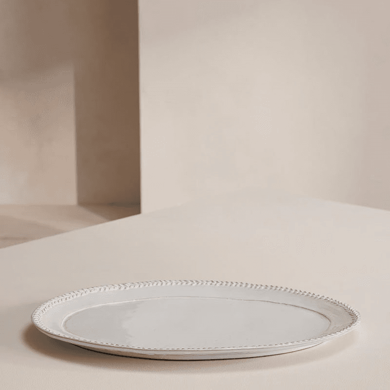 Hillcrest Platter, White