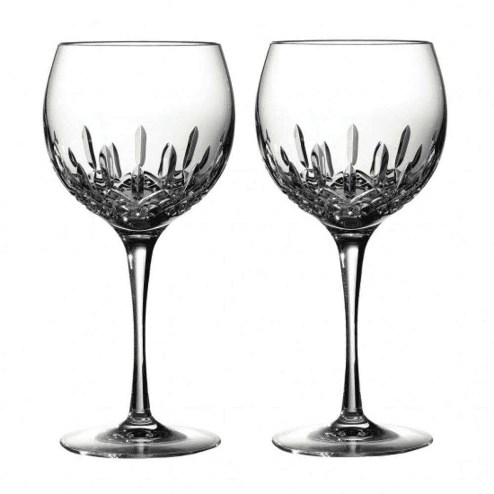Lismore Essence Pair of Balloon Wine Glasses