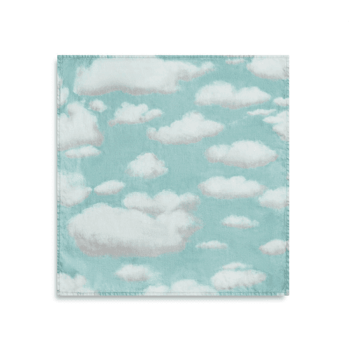 Image showing the 'Nuages' Linen Napkin, Blue product.