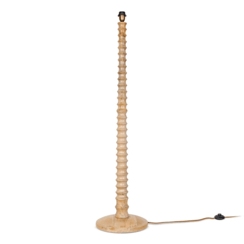 Image showing the Avisa Mango Wood Floor Lamp, Natural product.