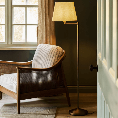 Image showing the Peartree Floor Lamp, Antique Bronze product.