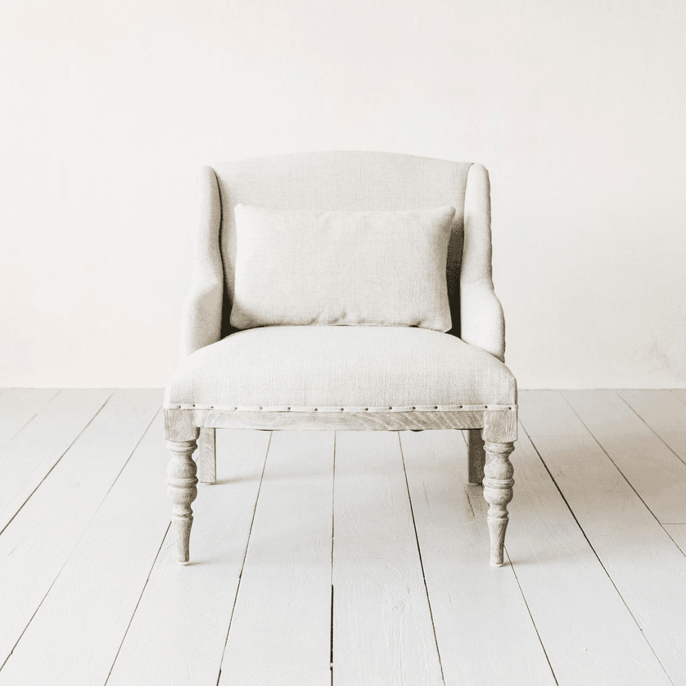 Duchess Linen Armchair, Natural