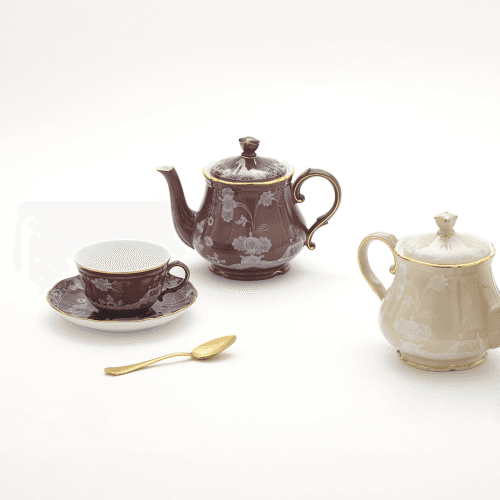 Image showing the Oriente Italiano Tea Cup, Castagna product.