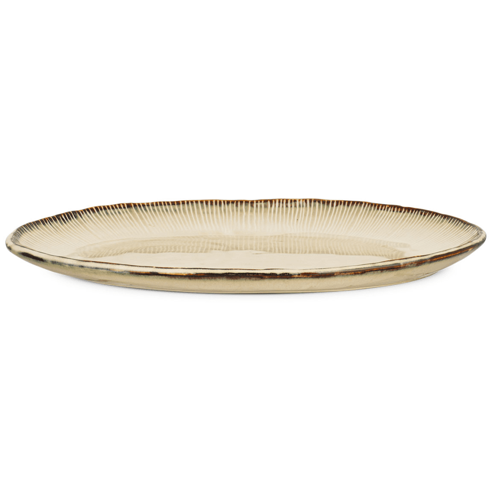 Malia Oval Platter, Cream