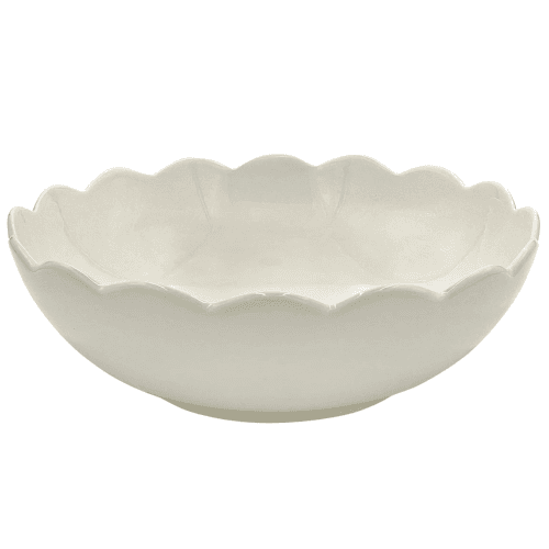 Image showing the Scalloped Salad Bowl, D28.5cm, Cream product.