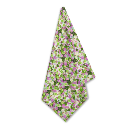 Image showing the Le Marché aux Fleurs Linen Napkin, Purple/Pink/Green product.