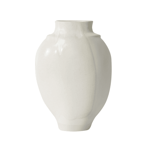 Image showing the Artisan Vase No4, Blanc A La Cendre product.