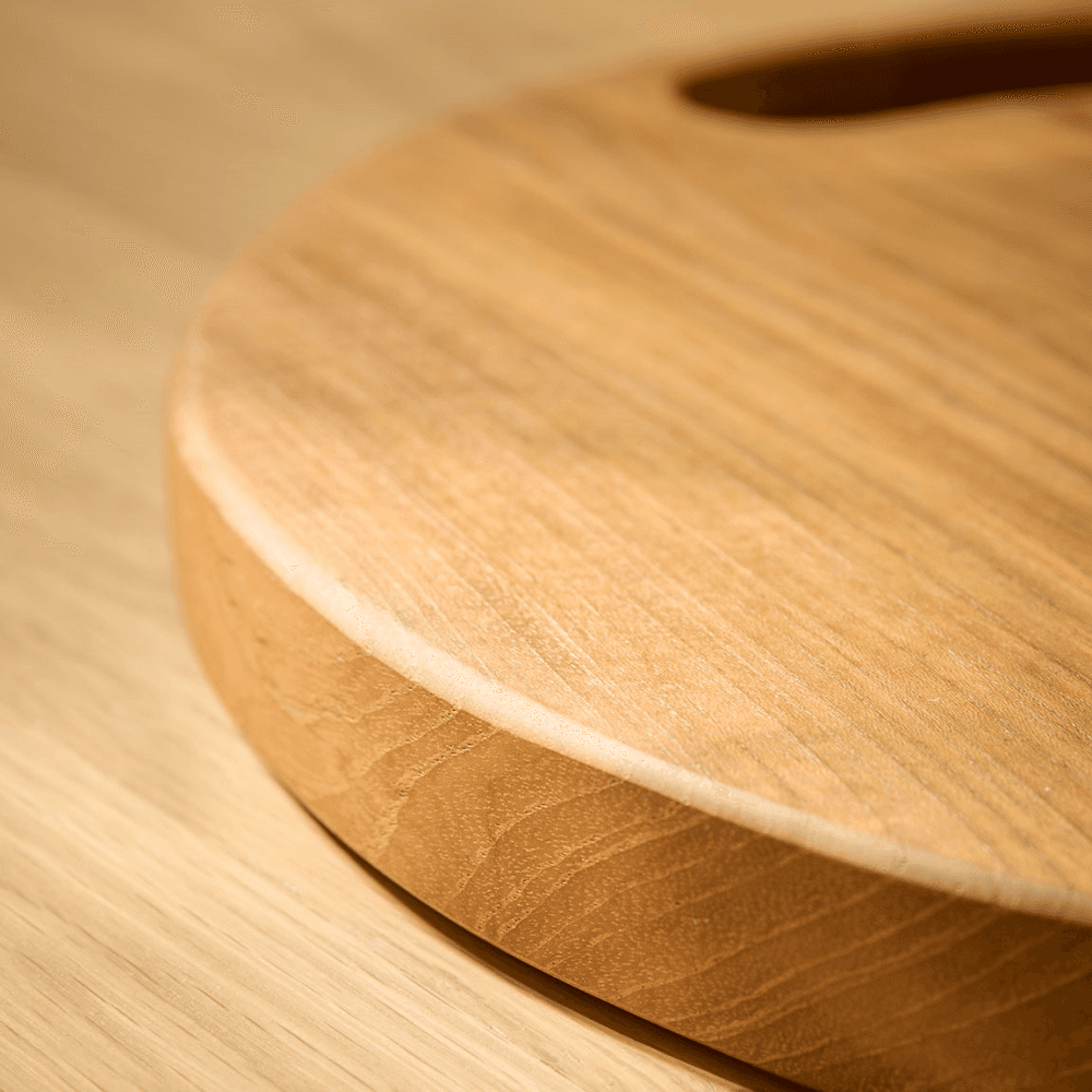 Teak Round Chopping Board, Brown