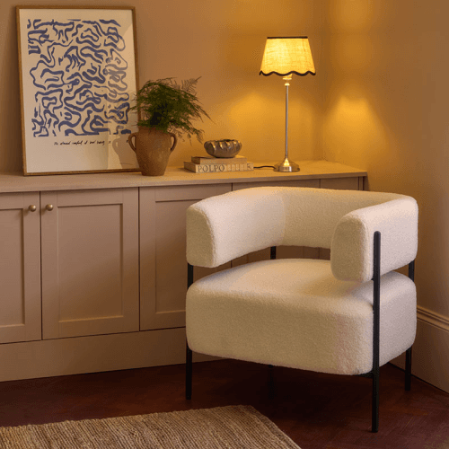 Image showing the Teddy Accent Chair, Off White product.