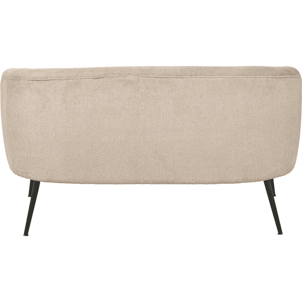 Aviana Teddy and Metal Sofa, Taupe