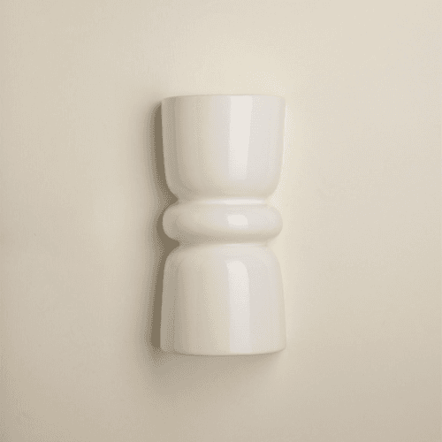 Image showing the Redonda Up & Down Ceramic Wall Light product.