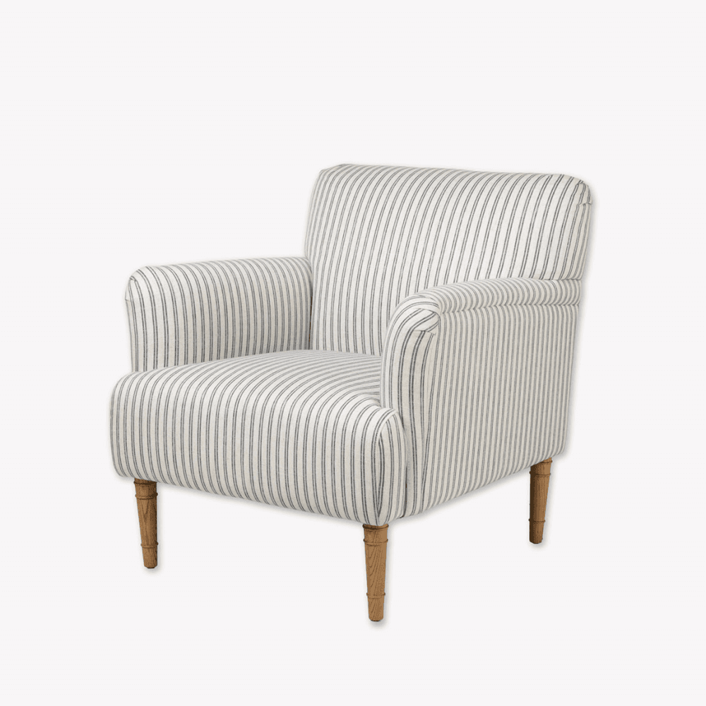 Aldwyn Armchair , Carbon Stripe