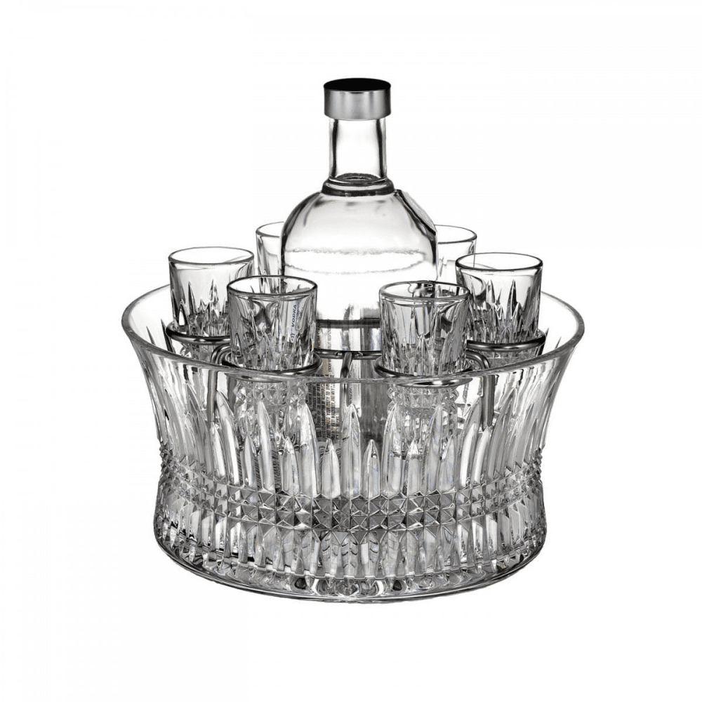 Lismore Diamond Vodka Set In Chill Bowl
