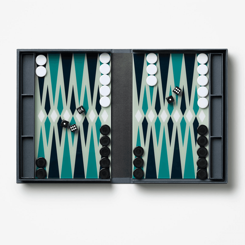 Classic Backgammon, Steel Blue